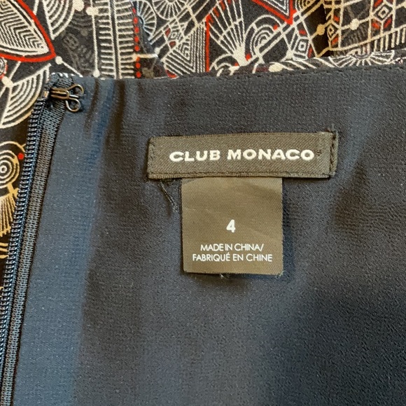 4 Club Monaco 100% silk patterned boho skirt - Picture 5 of 7